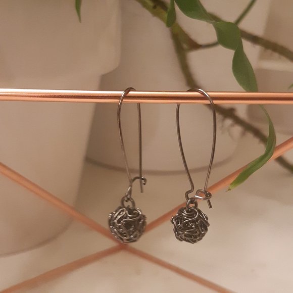 Silver Tone Earrings - Picture 3 of 3